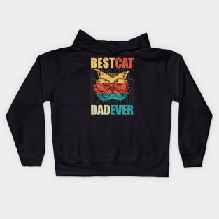 Best cat dad ever Kids Hoodie